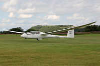 G-ODUO @ X5SB - Schempp-Hirth Duo Discus being launched for a cross country flight during The Northern Regional Gliding Competition, Sutton Bank, North Yorks, August 2nd 2013. - by Malcolm Clarke