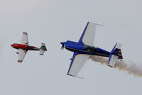G-EXIL @ EGMJ - displaying with a 1/8th scale RC model at the Little Gransden Air & Vintage Vehicle Show - by Chris Hall
