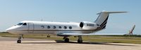N486QS @ KAXN - Gulfstream G-IV on the ramp. - by Kreg Anderson