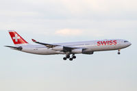 HB-JMJ @ LOWW - Swiss A340 - by Thomas Ranner