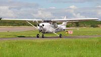 G-BIIB @ EGFH - Visiting Reims/Cessna Skyhawk. - by Roger Winser