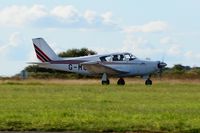 G-MOTO @ EGFH - Visiting Piper Comanche. - by Roger Winser