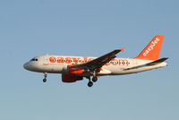 G-EZAJ @ EBBR - Arrival of flight EZY4701 to RWY 25L - by Daniel Vanderauwera