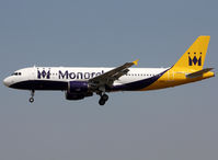 G-ZBAH @ LEBL - Landing rwy 25R in new c/s - by Shunn311
