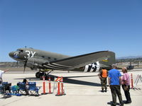 N60154 @ CMA - 1943 Douglas DC-3C as C47B 'What's Up Doc?', two P&W R-1830-92 14 cylinder radials, 1,200 Hp each - by Doug Robertson