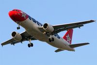 HB-IHZ @ EGLL - Airbus A320-214 [1026] (Edelweiss Air) Home~G 17/05/2010. On approach 27R. - by Ray Barber