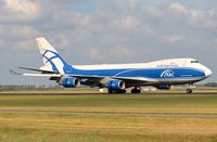 VP-BIG @ EHAM - ABC B744 freighter landing in AMS - by FerryPNL