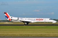 F-GRGK @ EHAM - Hop ERJ145 decelerating. - by FerryPNL