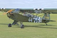 G-BHPK @ EGBK - 1943 Piper J3C-65, c/n: 12161 - by Terry Fletcher