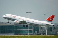 9H-AEQ @ LFPG - Airbus A320-214, Take off rwy 26R, Roissy Charles De Gaulle Airport (LFPG-CDG) - by Yves-Q