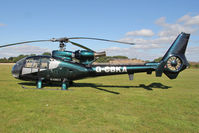 G-CBKA @ EGBR - Polychromatic paint? - the green version. Westland Gazelle HT.3 at The Real Aeroplane Club's Helicopter Fly-In, September 2013. (see 927076 & 927075) - by Malcolm Clarke