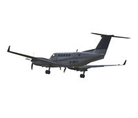 M-WATJ @ EGFH - Visiting King Air, Saxonhenge Ltd, taking off from runway 22 en route Caernarfon. - by Derek Flewin