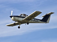 G-BGKY @ EGFH - Resident Tomahawk operated by Cambrian Flying Club, students first solo flight. - by Derek Flewin