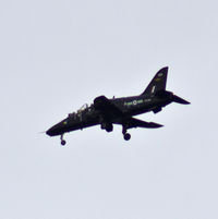 XX199 @ EGOV - Hawk T.1A coded 199 of 208(R) Sqn downwind for runway 14 at RAF Valley Anglesey.