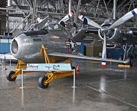 46-523 @ KFFO - Such a face only a mother could love. This aircraft was designed to be carried aloft in the open bomb baby of a B-29 or B-50 bomber. - by Daniel L. Berek