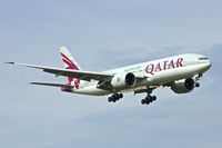 A7-BBD @ EGLL - Qatar's 2009 Boeing 777-2DZLR, c/n: 36016 at Heathrow - by Terry Fletcher