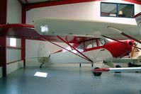OO-PRD @ EBNM - Piper PA-12 Super Cruiser [12-1449] Namur-Temploux-Suarlee~OO 15/08/2002. Unmarked when this was taken registered N93AG approx 5 months later. Tucked away in the back of the hangar. - by Ray Barber