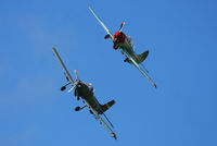 G-BSXD @ EGBR - G-BSXD Soko P-2 Kraguj and G-TYAK Betsy Yak-52 at Breighton's Heli Fly-in, 2013 - by Chris Hall