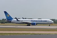 G-DAJC @ EGCC - Just landed. - by Graham Reeve