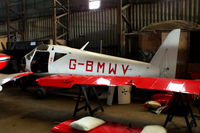 G-BMWV @ EGBG - in the main hangar at Leicester - by Chris Hall