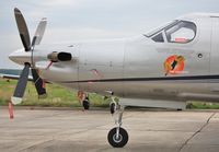 N381SL @ EGHH - At DS Pilatus Centre - by John Coates