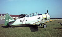 F-AZBE @ LFFQ - North American AT-6C Harvard IIa [88-12127] La Ferte Alais~F 17/07/1982. Taken from a slide. - by Ray Barber