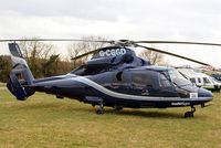 G-CGGD @ EGBC - Aerospatiale SA.365N2 Dauphin [6435] (Multiflight) Cheltenham Racecourse~G 12/03/2013. Now with Multiflight titles on the nose.