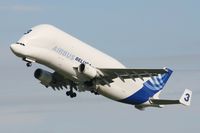 F-GSTC @ LFBO - Airbus A300B4-608S Beluga, Take off rwy 32L, Toulouse-Blagnac Airport (LFBO-TLS) - by Yves-Q