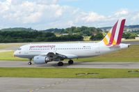 D-AKNP @ EGPH - Germanwings A319-112 Taxiing to runway 06 for departure back to CGN On flight GWI363