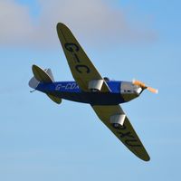 G-CDXU @ EGTH - 44. G-CDXU - demonstrating the art of air racing at The Shuttleworth Collection October Flying Day, 2013.