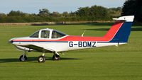G-BOMZ @ EGTH - 1. G-BOMZ preparing to depart The Shuttleworth Collection October Flying Day, 2013.