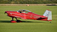 G-GRIN @ EGTH - 1. G-GRIN - preparing to depart The Shuttleworth Collection October Flying Day, 2013.