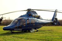G-LBAI @ EGBC - Eurocopter EC.155B1 Dauphin [6652] Cheltenham Race Course~G 17/03/2011. Closer view and step down. - by Ray Barber