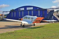 G-FMAM @ EGHH - Outside the paintshop after respray - by John Coates