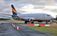 VP-BYU @ EGHH - Arriving at European Aviation from Vilnius. - by John Coates
