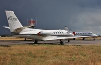 F-GJOB @ EGHH - At CSE with angry sky. - by John Coates
