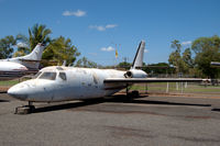 N159DP @ YPDN - Jet Commander N159DP on the platform of the Australian Aviation Heritage Centre in Darwin, Australia.