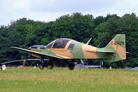 G-BHZR @ EGBP - Scottish Aviation SA.120-1210 Bulldog [BH120/410] Kemble~G 01/07/2005 - by Ray Barber
