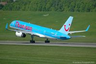 G-OOBC @ EGBB - Taken from the MSCP. - by Carl Byrne (Mervbhx)