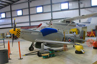 C-FAFH - Tucked into a hangar at Muskoka airport, Ontario - by GEORGE BRIGHAM
