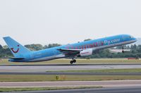 G-BYAT @ EGCC - Just getting airbourne. - by Graham Reeve