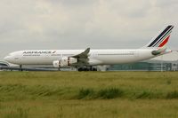 F-GLZH @ LFPG - Airbus A340-312, Landing Rwy 26L, Roissy Charles De Gaulle Airport (LFPG-CDG) - by Yves-Q