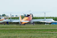D-EOSM @ EDMT - Udet U.12a Flamingo (replica) [1785] (Flugwerft Schleissheim) Tannheim~D 24/08/2013.Still trying to get control of the aircraft and heading towards D-KKCN. - by Ray Barber