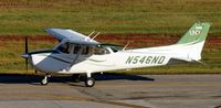 N546ND @ KGFK - University of North Dakota Cessna 172S Skyhawk taxiing from the Charlie ramp to the active runway. - by Kreg Anderson