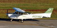 N521ND @ KGFK - University of North Dakota Cessna 172S Skyhawk taxiing from the Charlie ramp to the active runway. - by Kreg Anderson