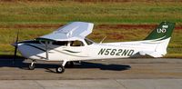 N562ND @ KGFK - University of North Dakota Cessna 172S Skyhawk taxiing from the Charlie ramp to the active runway. - by Kreg Anderson