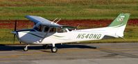N540ND @ KGFK - University of North Dakota Cessna 172S Skyhawk taxiing from the Charlie ramp to the active runway. - by Kreg Anderson