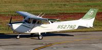 N527ND @ KGFK - University of North Dakota Cessna 172S Skyhawk taxiing from the Charlie ramp to the active runway. - by Kreg Anderson