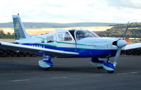 N2989M - Now in the colours of Mark Johnston ~ Horse Race Trainer.
Photographed at East Fortune Race Track, Scotland. Part of old runway and taxiways used for Motor-cycle racing. - by David R Bonar