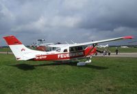 D-EFVP @ EDXN - Cessna 206H Stationair of the Lower Saxony fire brigade flying service (Feuerwehr-Flugdienst) at the Spottersday of the Nordholz Airday 2013 celebrationg 100 Years of German Naval Aviation at Nordholz Naval Aviation Base - by Ingo Warnecke